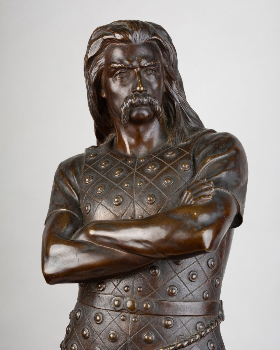 François Auguste Hippolyte Peyrol (1856–1929), Viking. Bronze, Late 19th Century.-photo-3