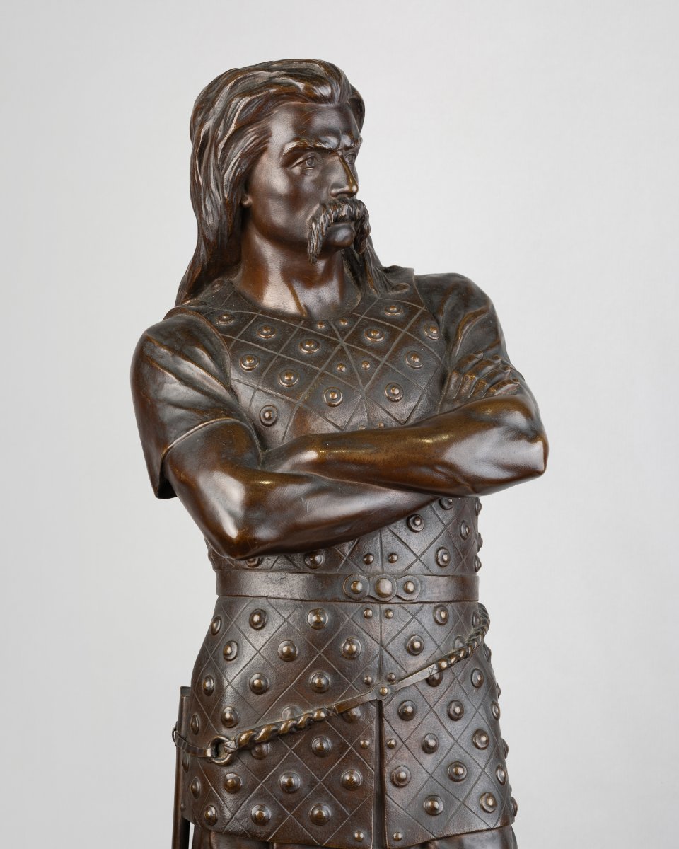 François Auguste Hippolyte Peyrol (1856–1929), Viking. Bronze, Late 19th Century.-photo-4
