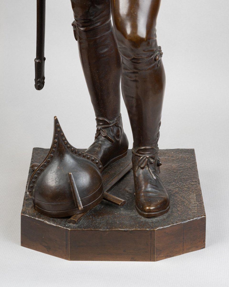 François Auguste Hippolyte Peyrol (1856–1929), Viking. Bronze, Late 19th Century.-photo-2