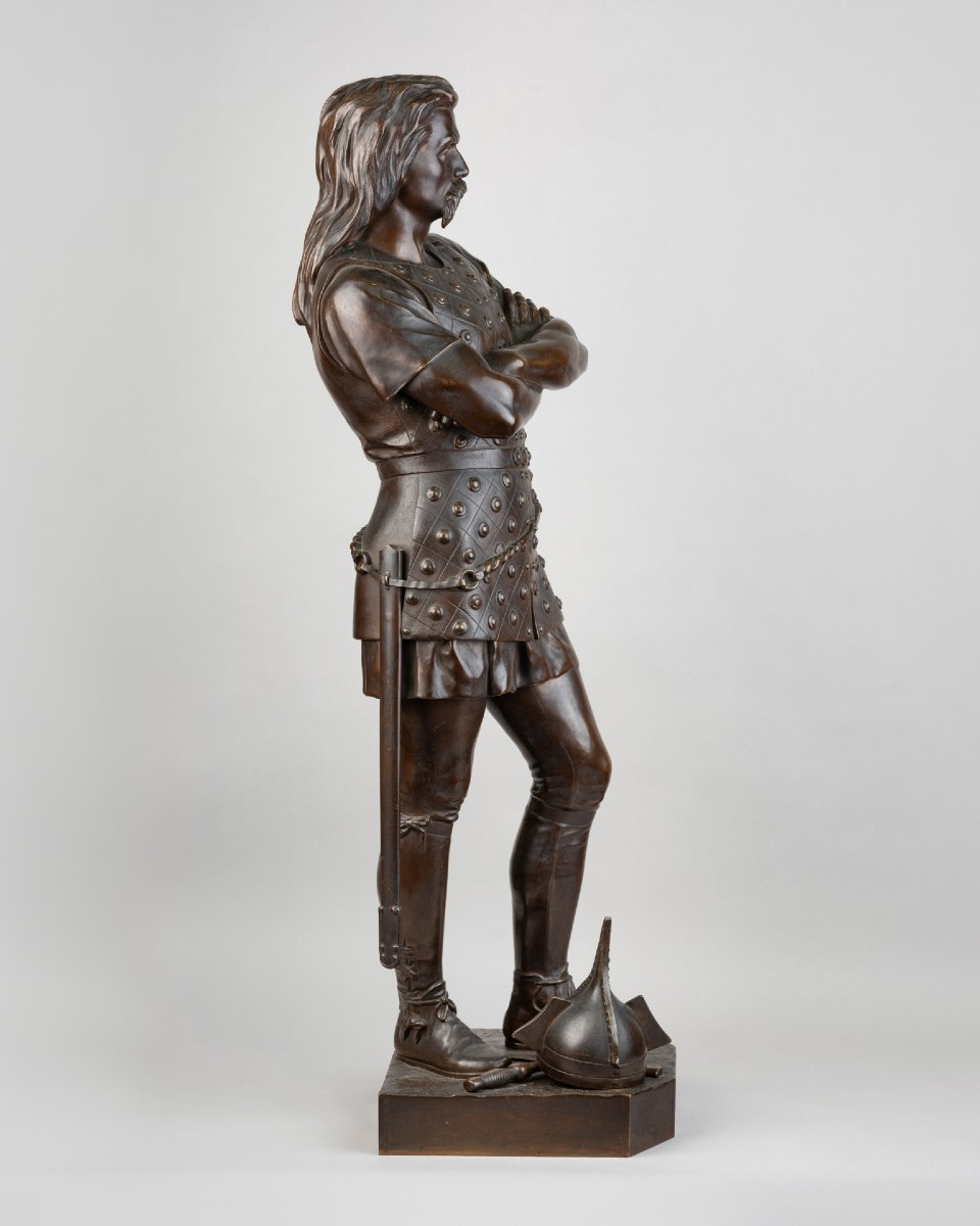 François Auguste Hippolyte Peyrol (1856–1929), Viking. Bronze, Late 19th Century.-photo-3
