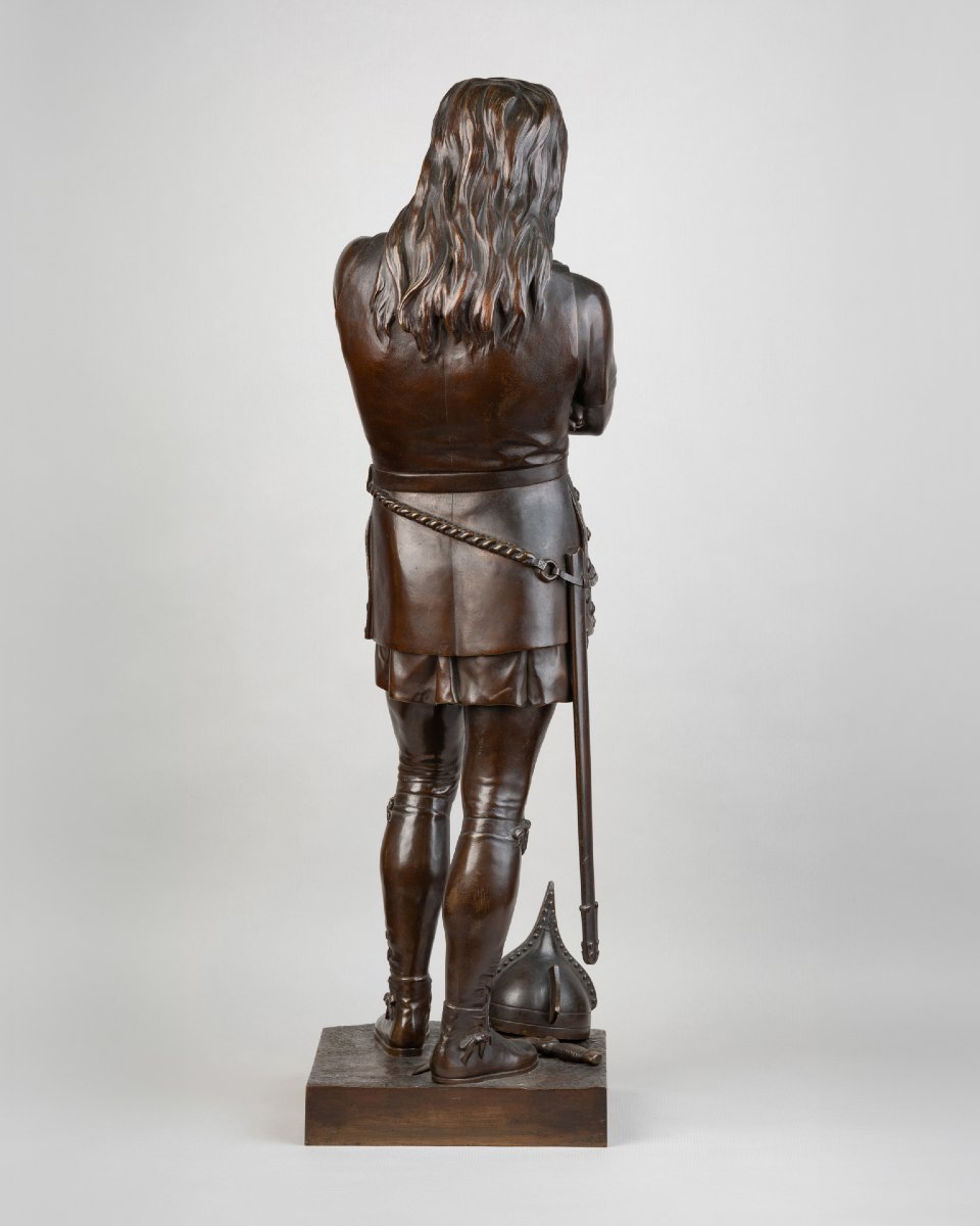 François Auguste Hippolyte Peyrol (1856–1929), Viking. Bronze, Late 19th Century.-photo-4