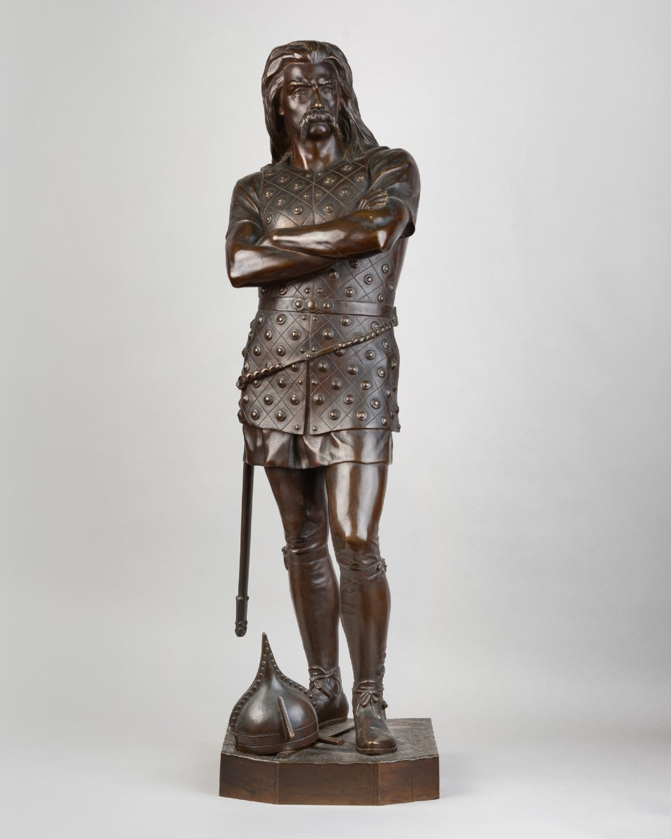 François Auguste Hippolyte Peyrol (1856–1929), Viking. Bronze, Late 19th Century.