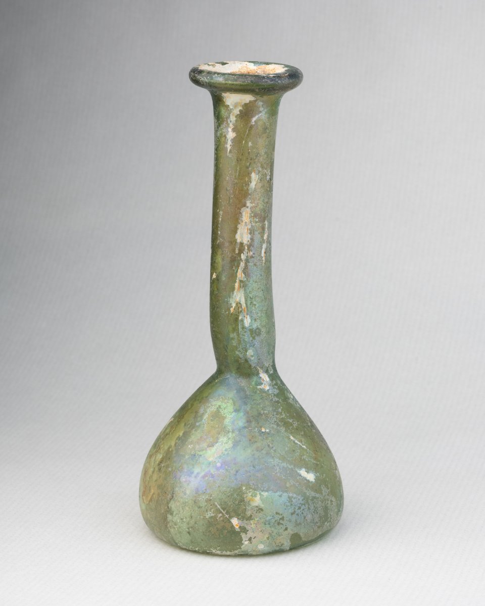 Large Glass Lacrimarium, Late Roman Period-photo-4