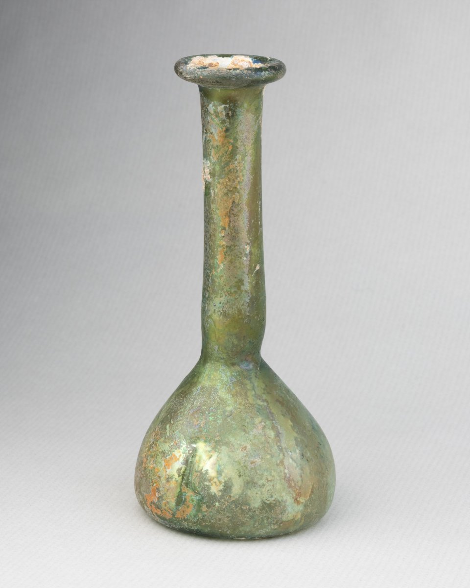 Large Glass Lacrimarium, Late Roman Period-photo-1