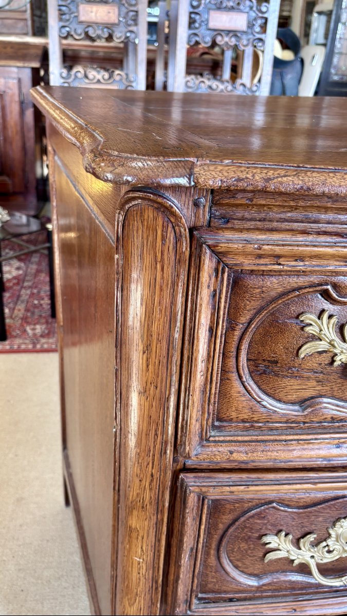 Commode en chêne, d’époque Régence (XVIIIe siècle)-photo-6