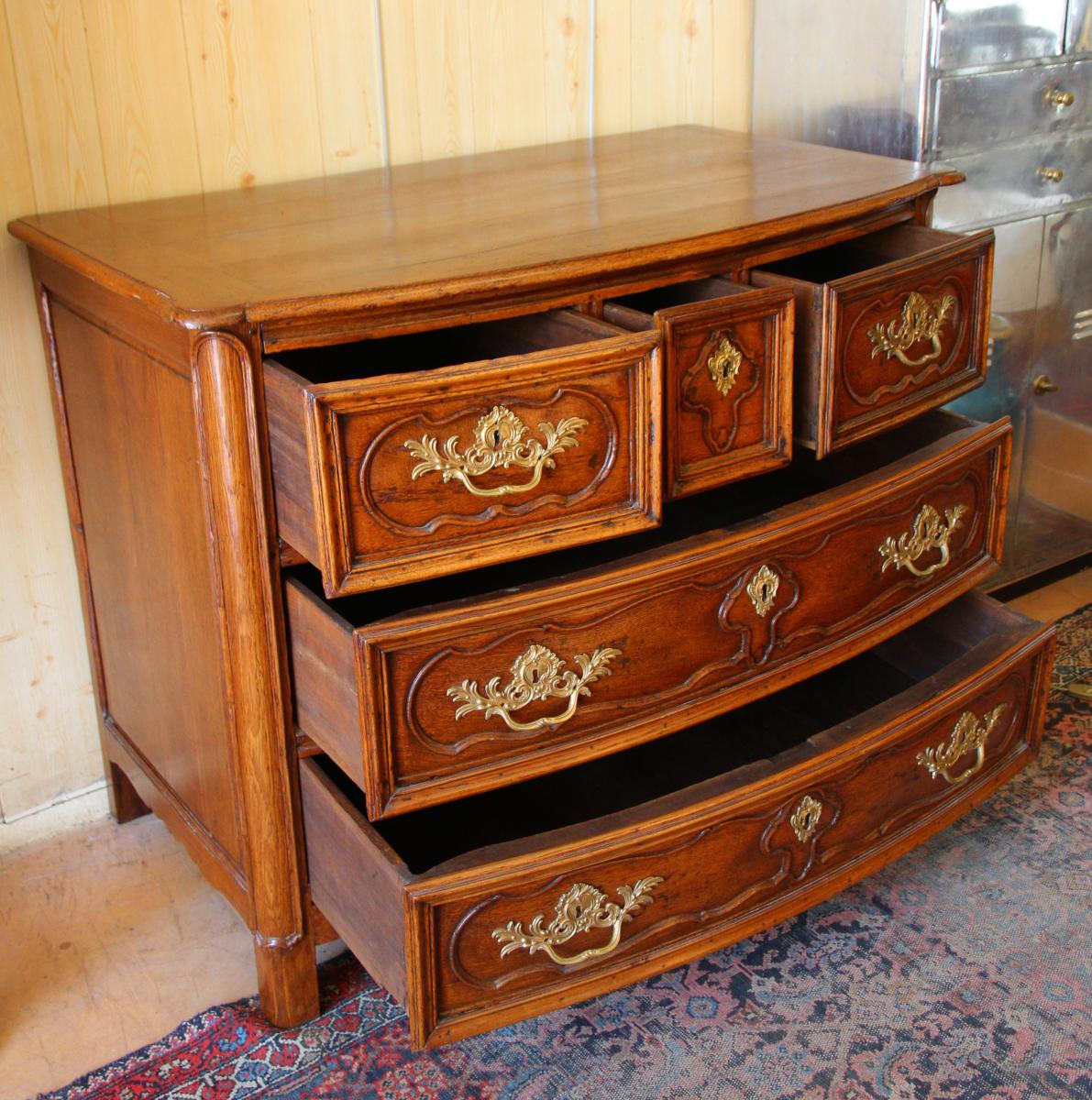 Une Commode Louis XIV En Chêne, d'époque XVIIe Siècle-photo-3