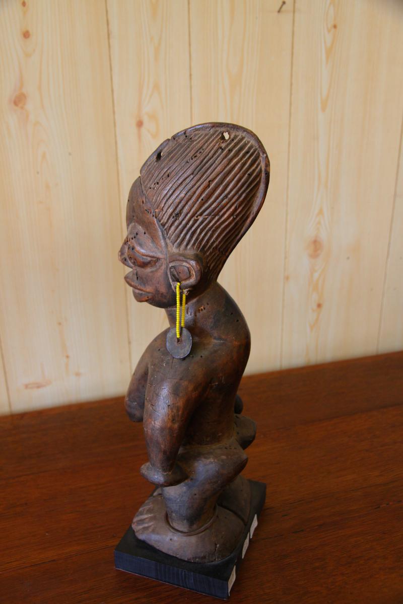 Statuette Ibeji En Bois, Royaume Yoruba, Nigeria, XXe Siècle-photo-7