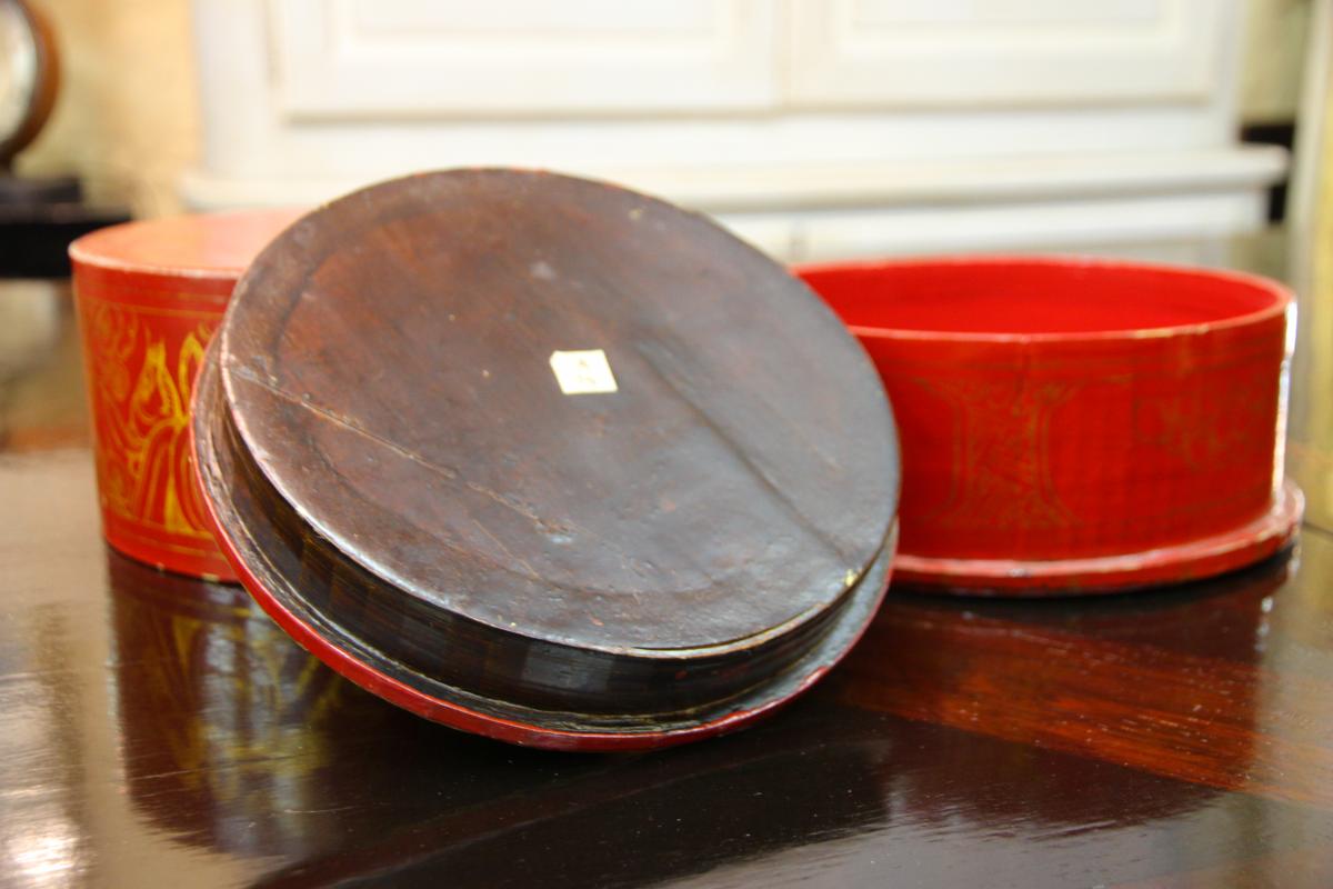 A Chinese Box In Red Lacquer Nineteenth Century-photo-6