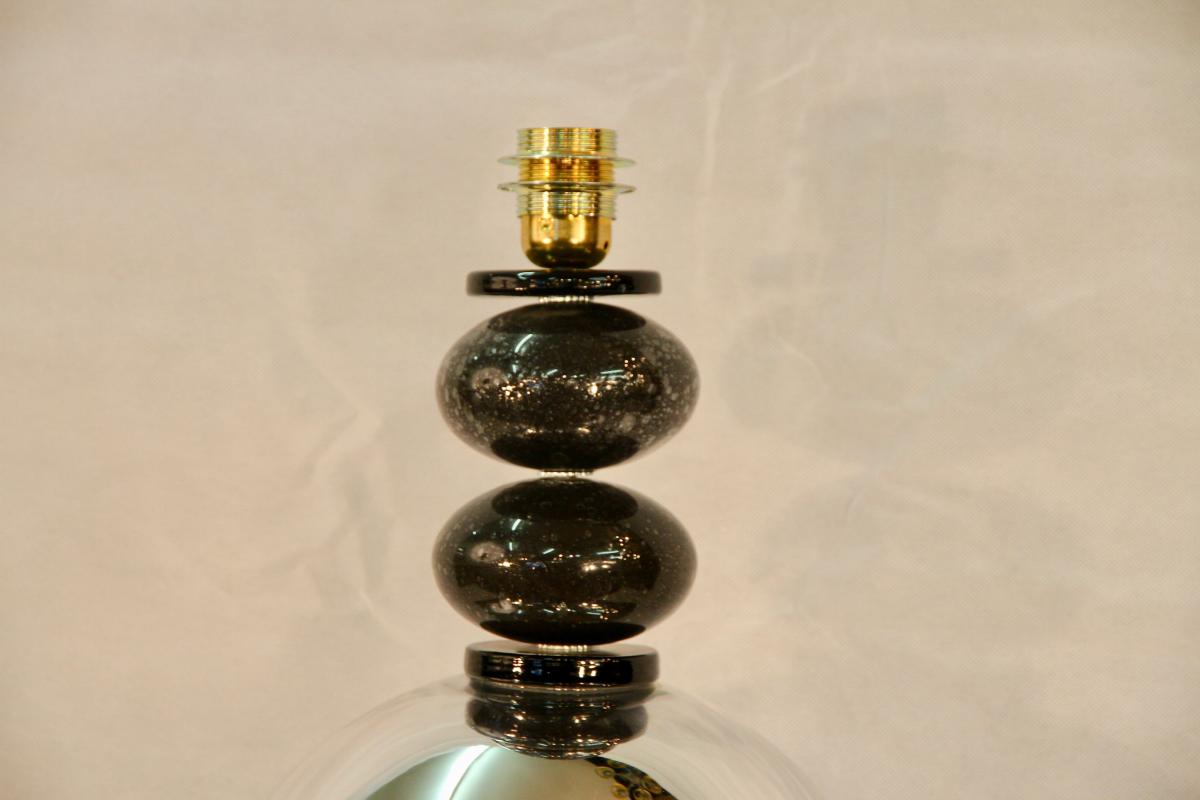 Aluminum And Murano Glass Lamp, Early 21st Century-photo-2