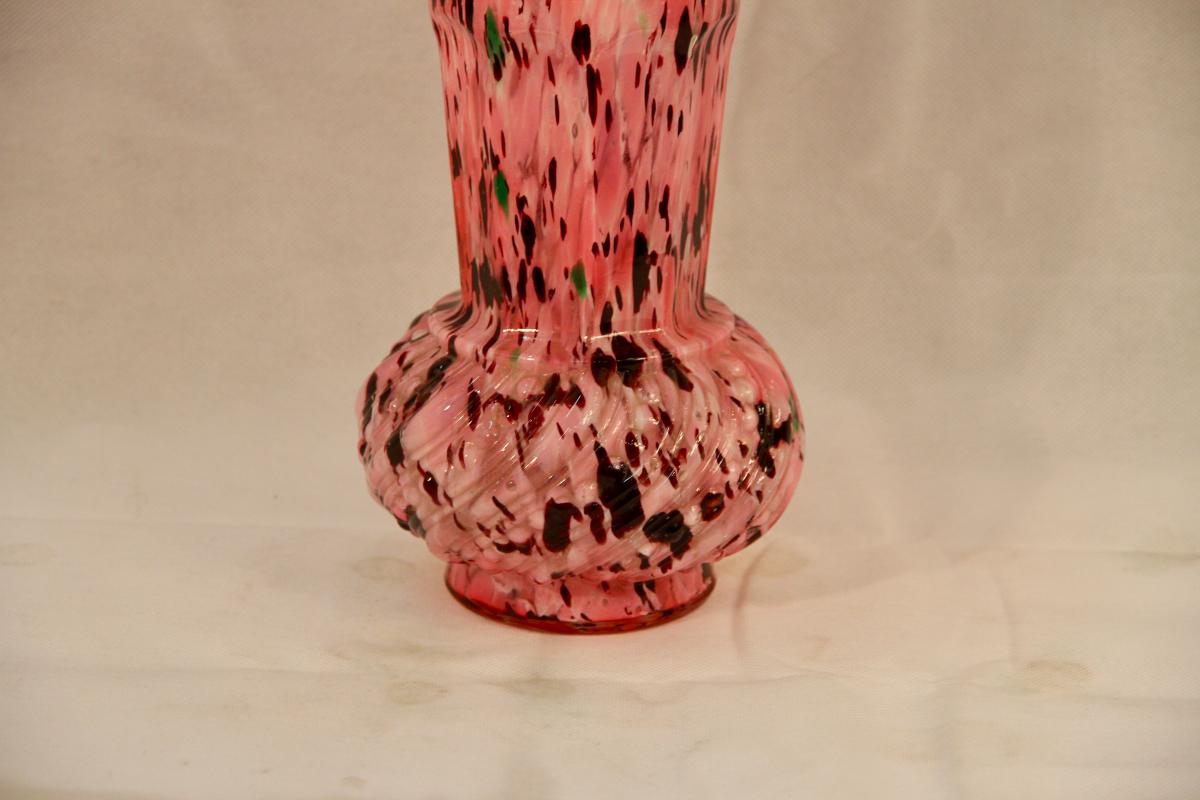 Flecked Pink Vase, 20th Century-photo-3