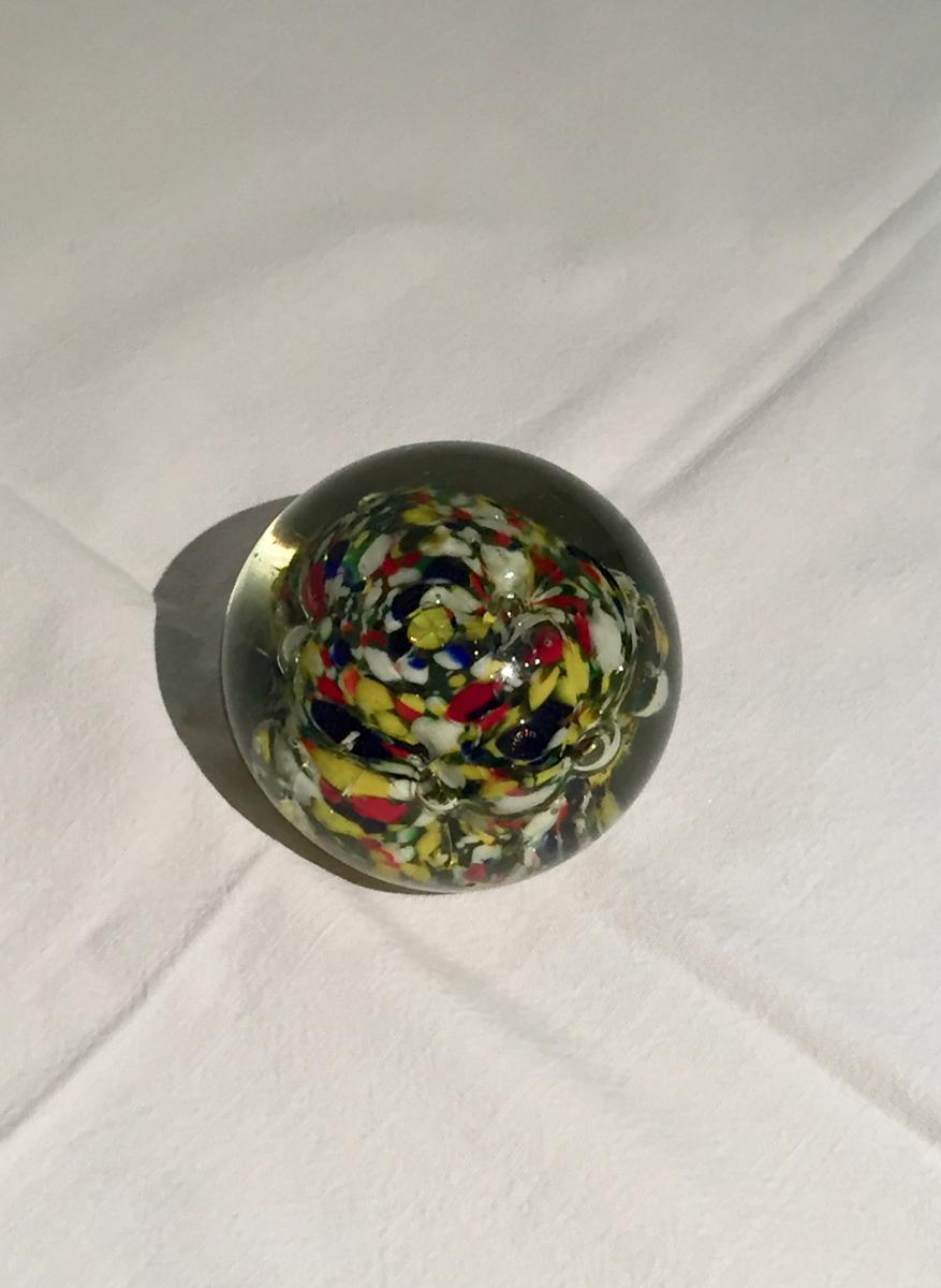 Sulfure / Boule De Verre Murano, XXe Siècle