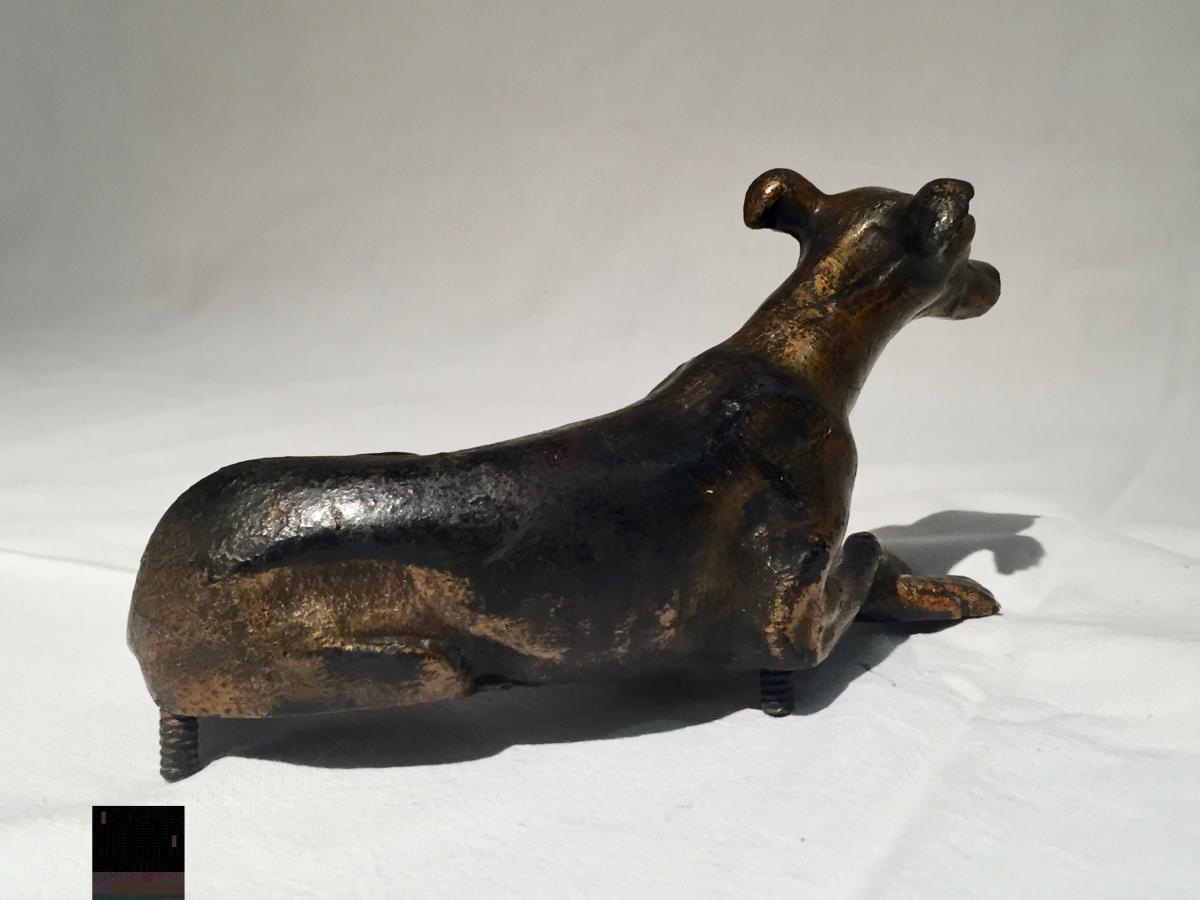 Bronze Figuring A Dog, 20th Century-photo-3