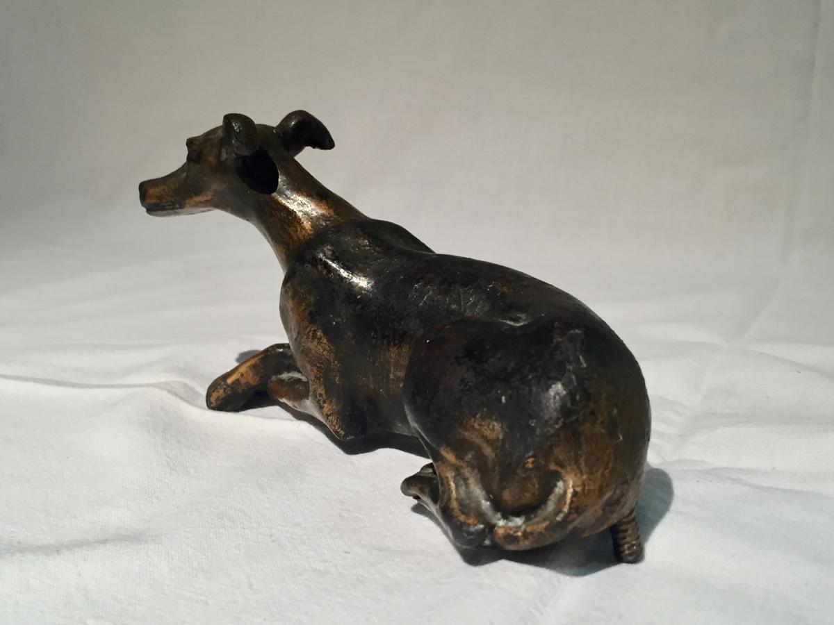 Bronze Figuring A Dog, 20th Century-photo-4