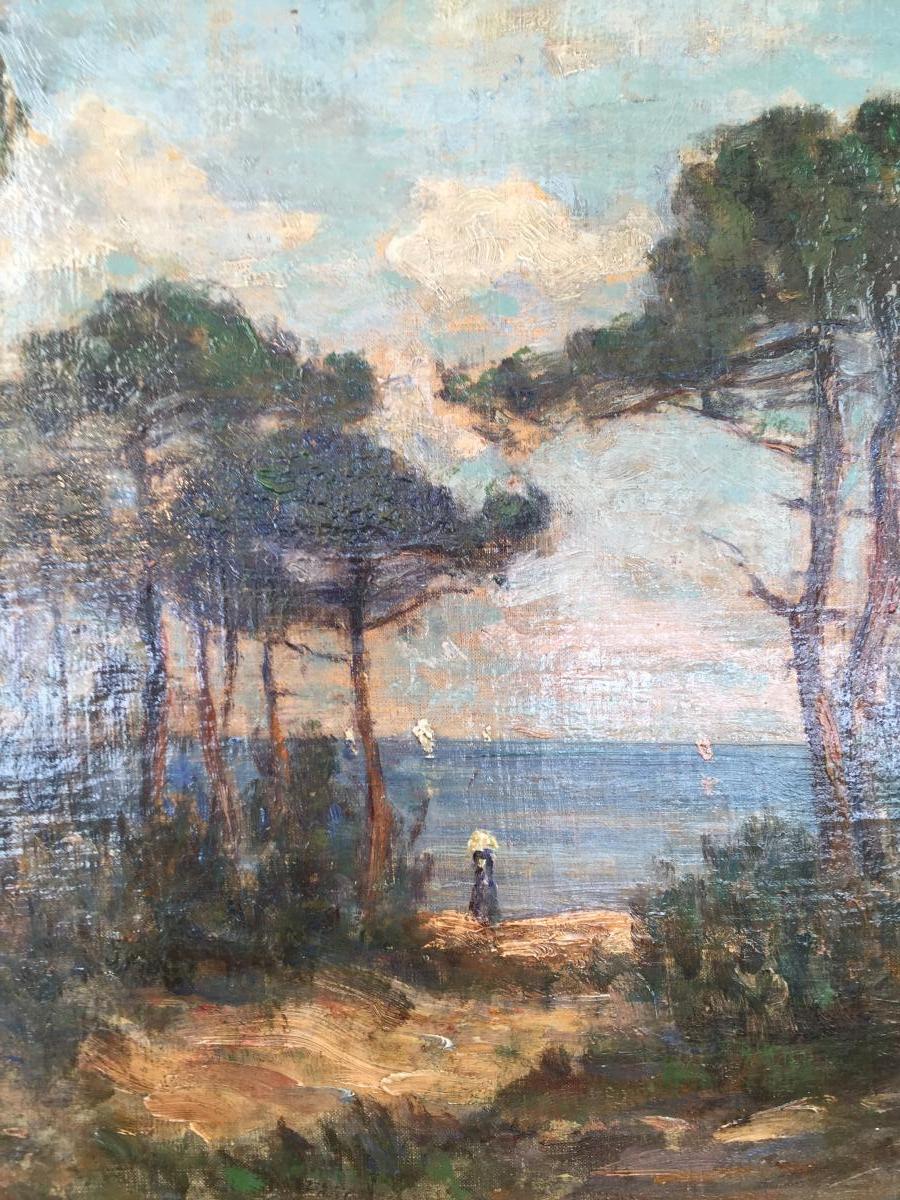 Huile Sur Toile, Saint Palais Sur Mer, 1933-photo-3