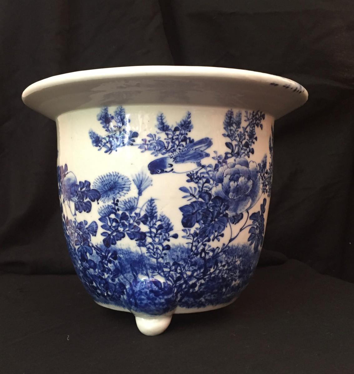 Chinese Ceramic Flower Pot, China, Early 20th Century-photo-4
