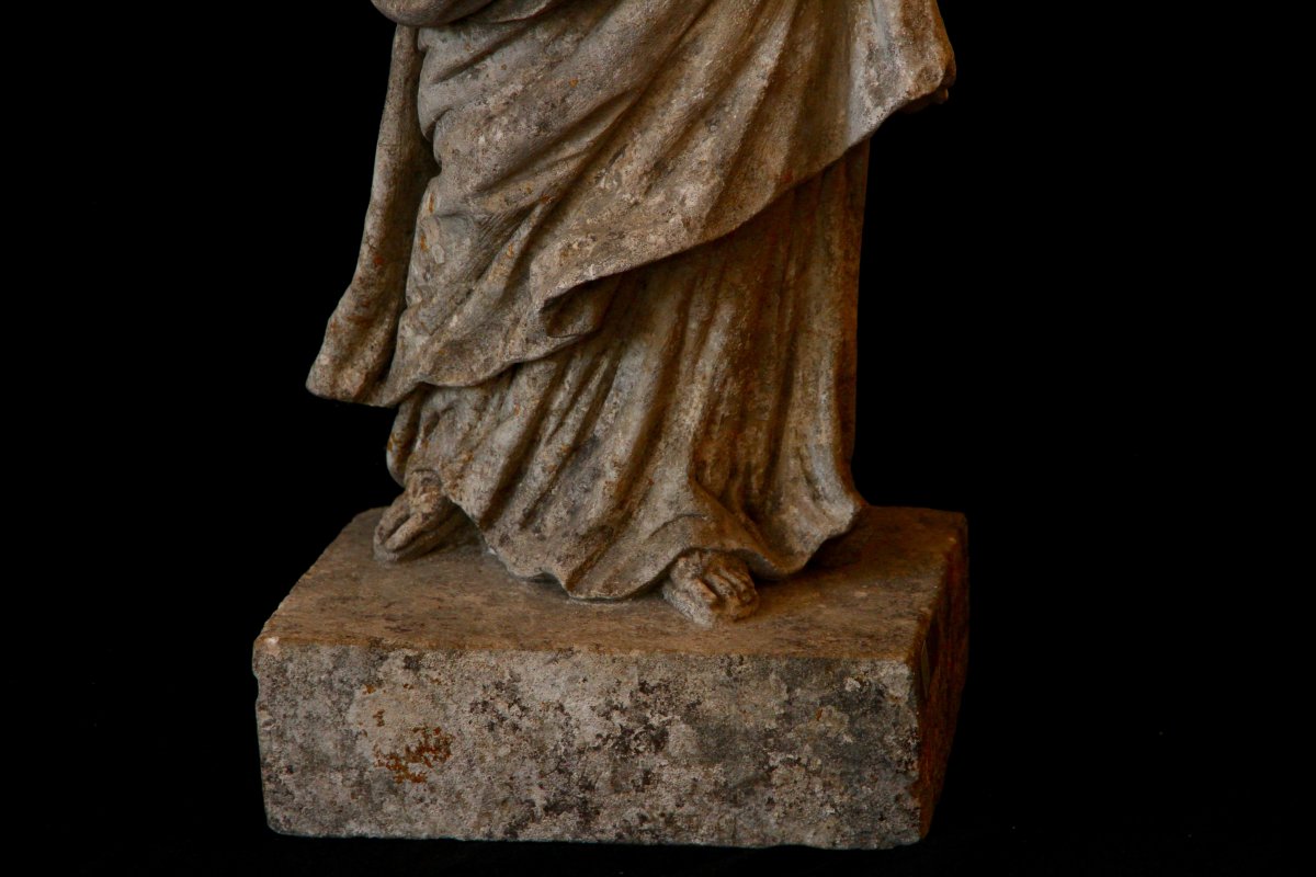 Sculpture En Pierre De Bourgogne D’époque Début XVIIe Siècle-photo-3