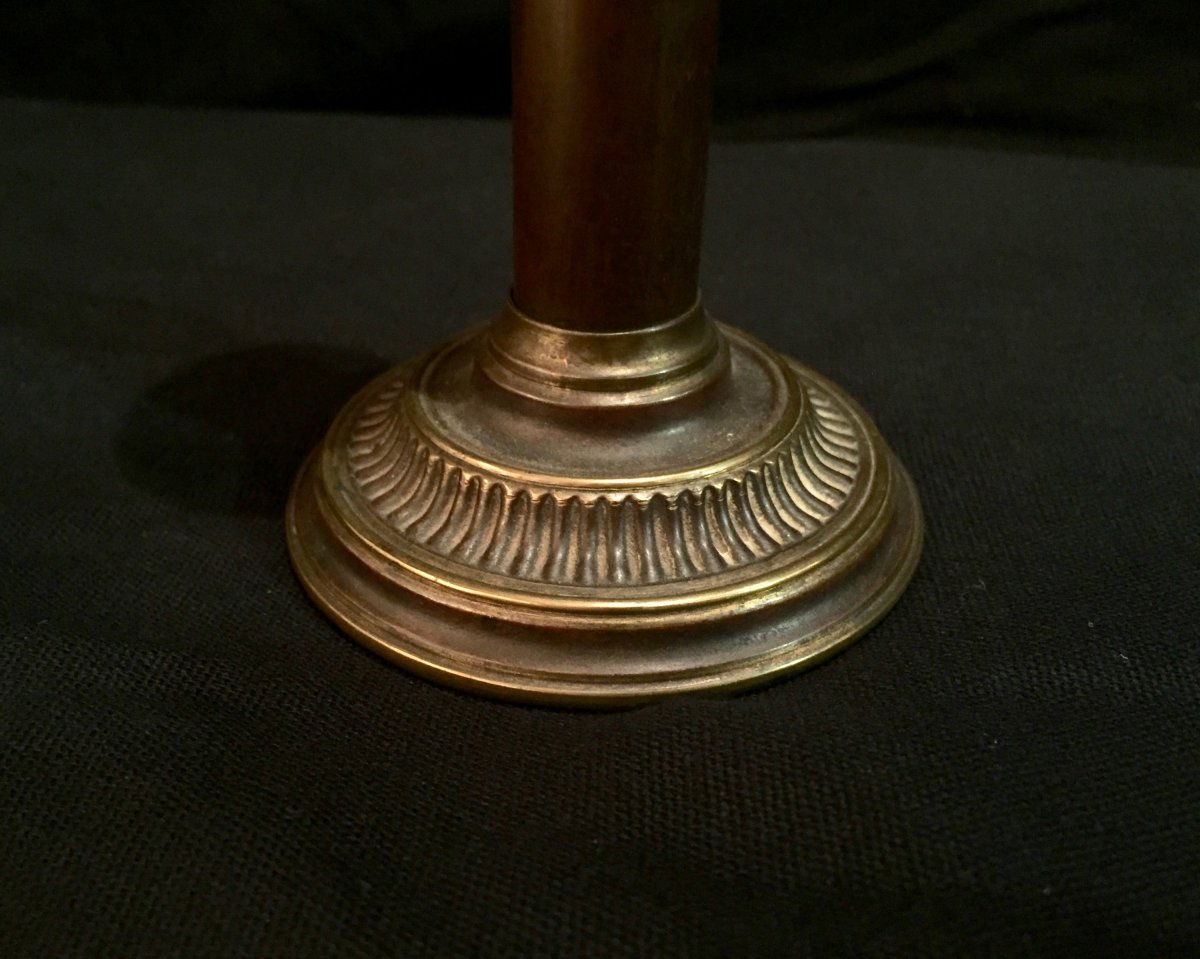 English Days Patent Candlestick, XIXth Century-photo-4