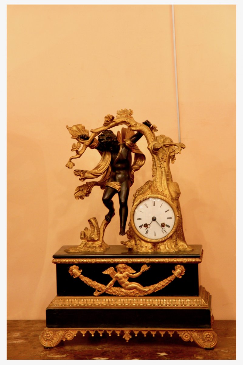 Pendule De Cheminée D’époque XIXe