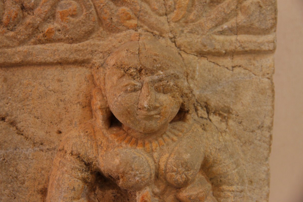 Haut-relief En Grès, Inde, XIe Siècle-photo-1