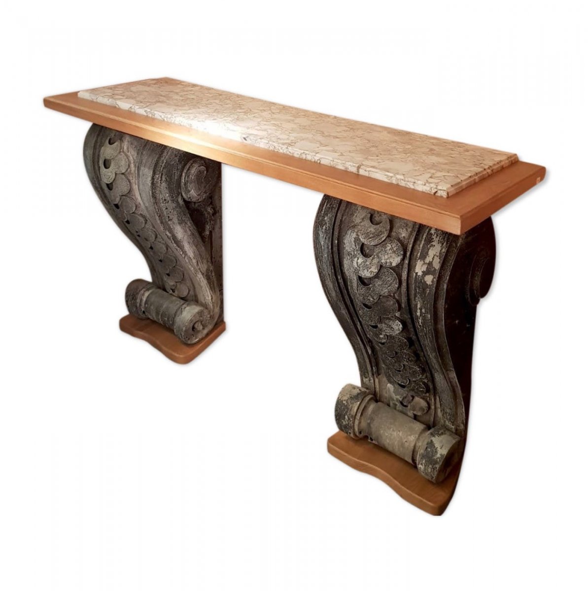 Console Contemporaine Composée D’éléments Haussmaniens XIXe