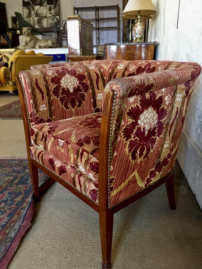 Pair Of Upholstered Armchairs, 20th Century-photo-1