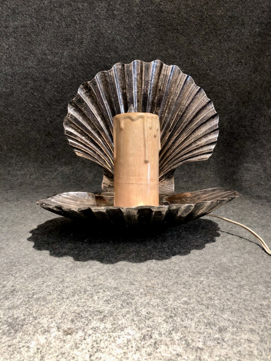 Shell Lamp / Wall Lamp, Valenti, Art Deco Period, Spain-photo-2