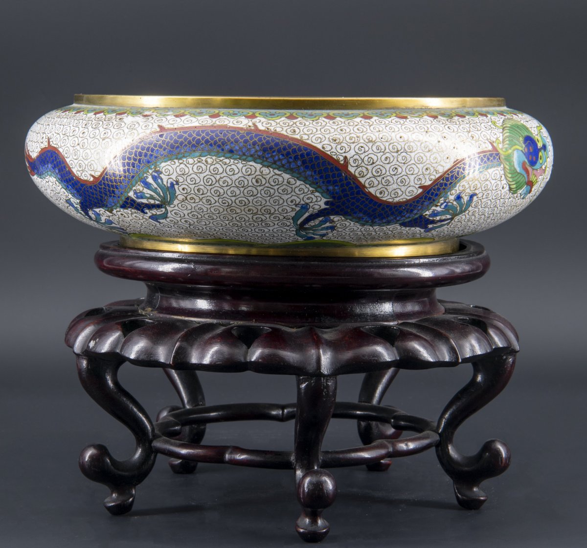 Chinese Cloisonné Cup, Late 19th Century-photo-1