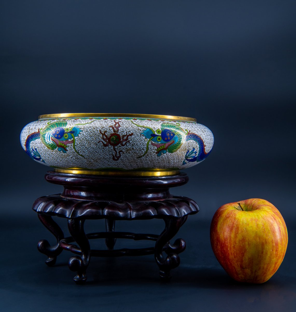 Chinese Cloisonné Cup, Late 19th Century-photo-5