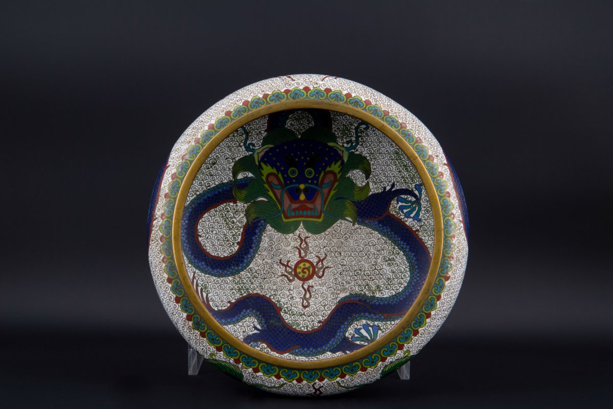 Chinese Cloisonné Cup, Late 19th Century-photo-6