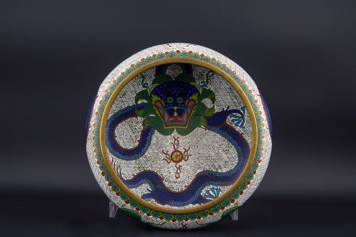 Chinese Cloisonné Cup, Late 19th Century