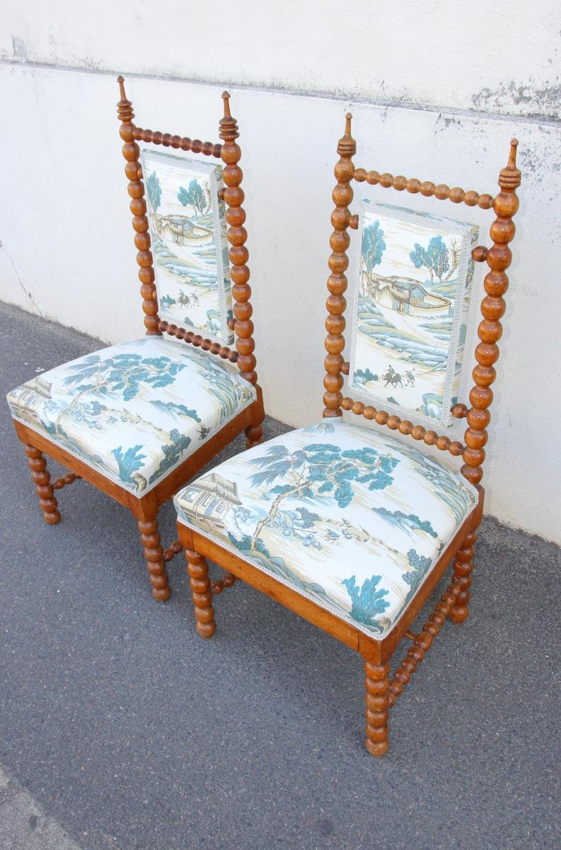 Pair Of Napoleon III Chairs, 19th Century-photo-2