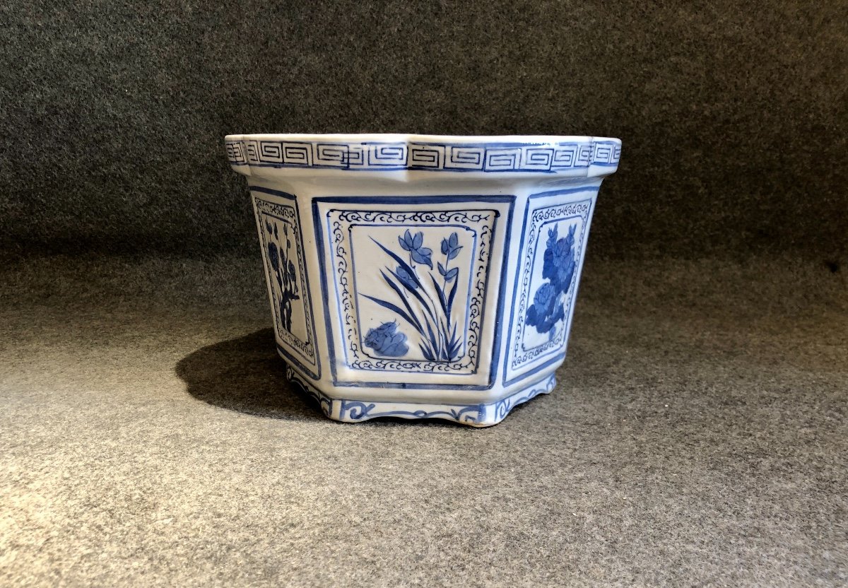 Porcelain Planter, Early 20th Century-photo-4
