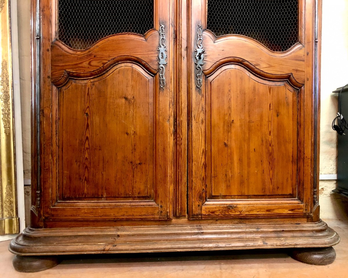 Louis XV Wardrobe With Grills Fitted, 18th Century-photo-4