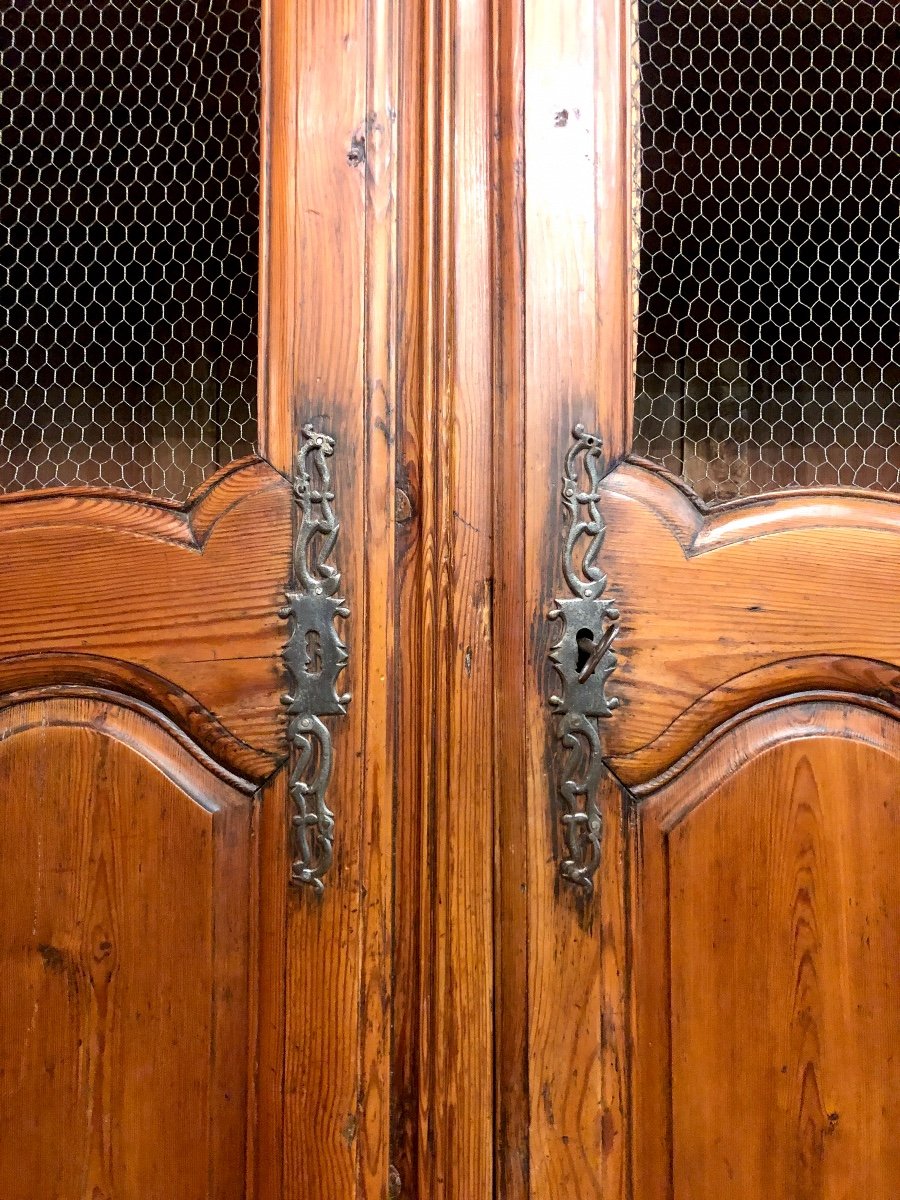 Louis XV Wardrobe With Grills Fitted, 18th Century-photo-5