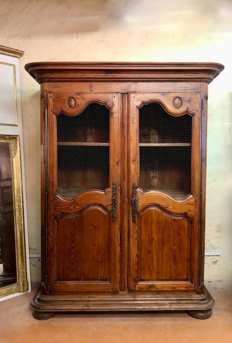 Louis XV Wardrobe With Grills Fitted, 18th Century