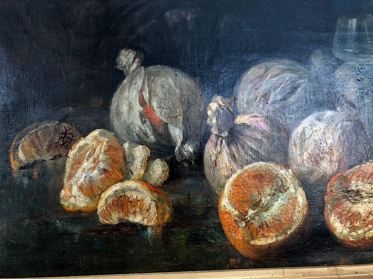 Nature-morte Signée F. Suzingler. Angleterre, 1896 -photo-1