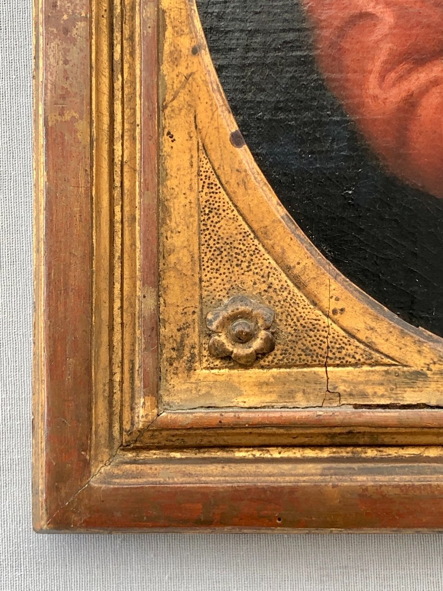 Madonna, Oil On Canvas. Italy, 18th Century-photo-1