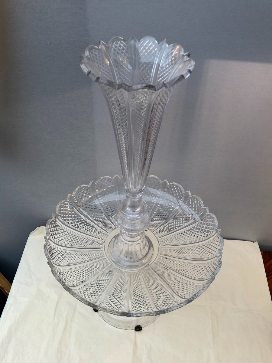 Baccarat Crystal Centerpiece, 19th Century-photo-4