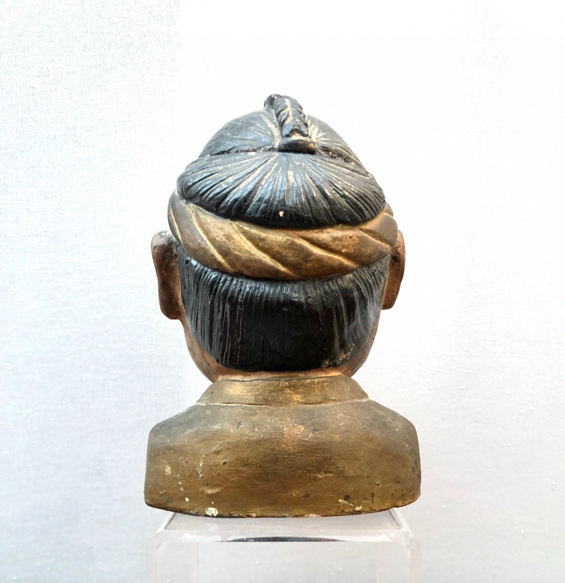 Japanese Tobacco Pot In Lacquered Terracotta, 19th Century-photo-2