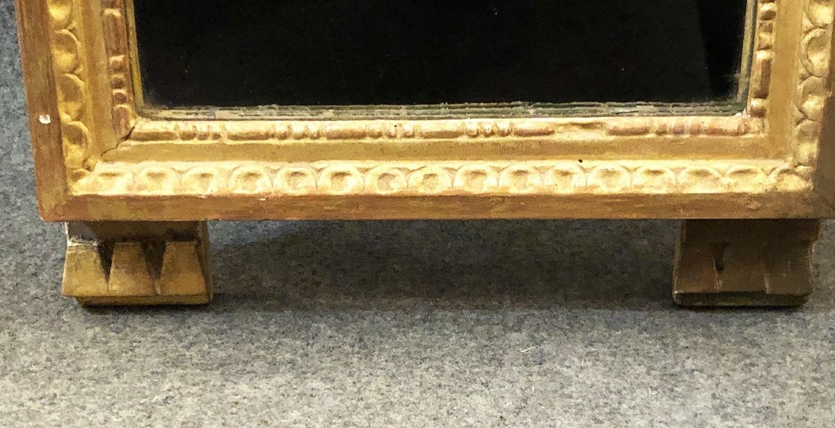 Gilded Wood Mirror. Louis XVI Period, 18th Century-photo-2