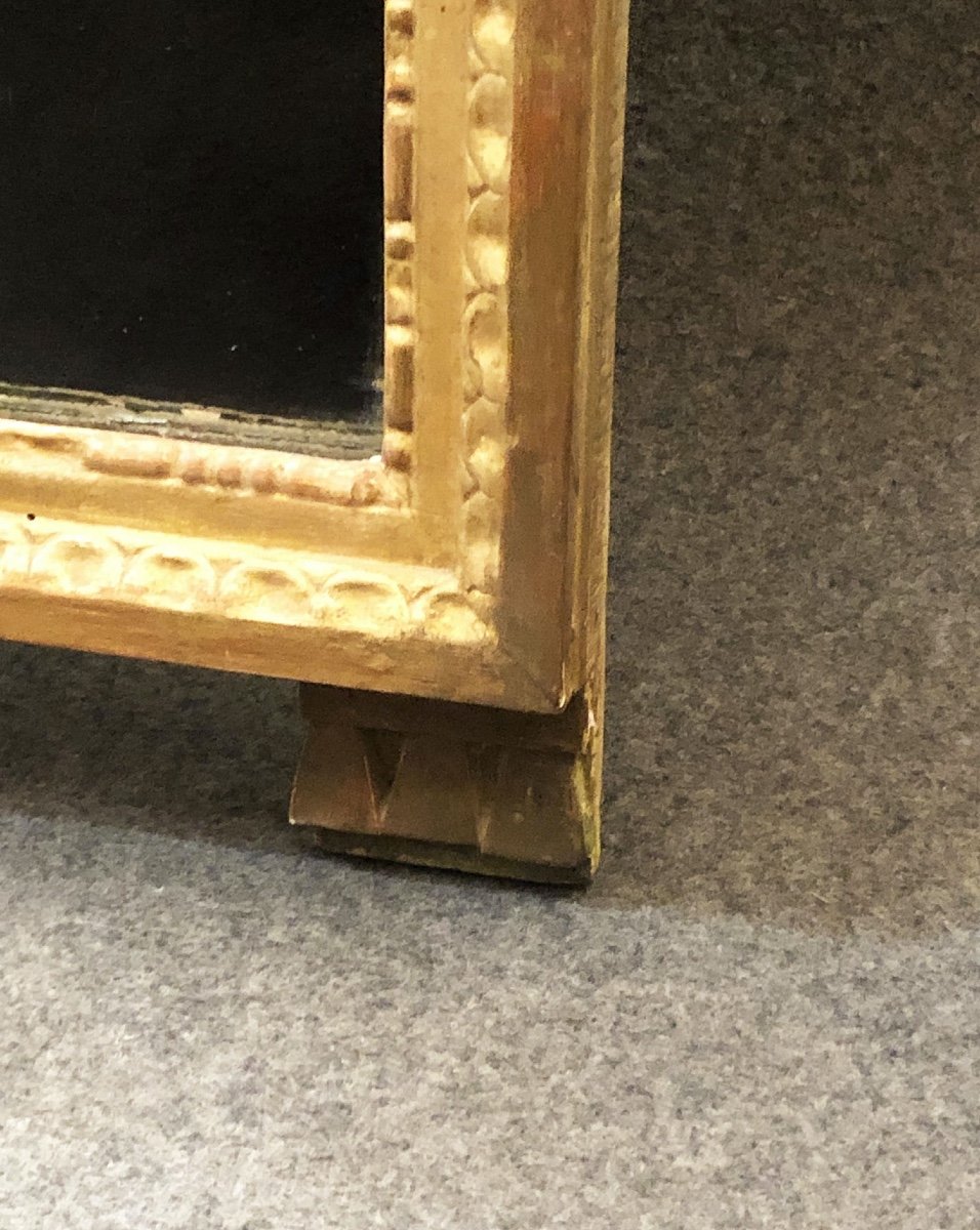 Gilded Wood Mirror. Louis XVI Period, 18th Century-photo-7