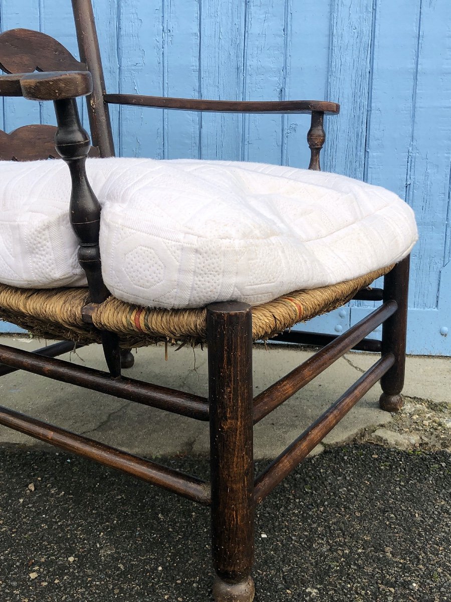 Large Fauteuil Provençal, XIXe Siècle -photo-5