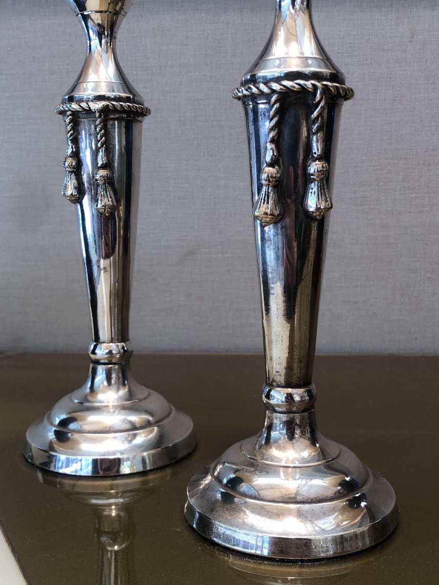 Pair Of Candlesticks In The Mid-century Style, 20th Century-photo-4