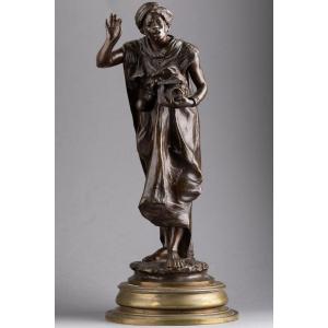 Orientalist Bronze Signed Auguste Louis Lalouette (1826-1883)