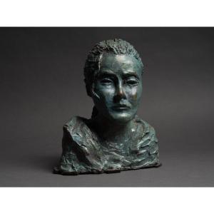 Signed Bronze Bust, 20th Century