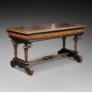 Neo-renaissance Ceremonial Desk, 19th Century 