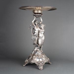 Metal And/or Silvered Bronze Display, 19th Century