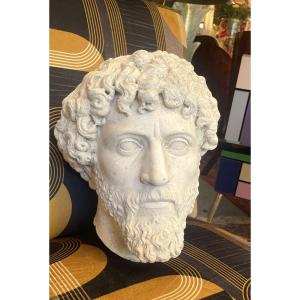 Plaster Head, After Marcus Aurelius (?), 19th Century