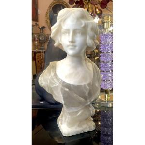 Buste en albâtre, XIXe siècle 