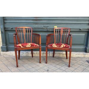 Paire de fauteuils Art Déco, années 1930 